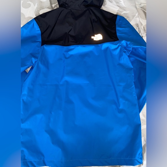 Boys The North Face Antora Rain Jacket Shell size XL 18/20 Blue - Picture 3 of 5